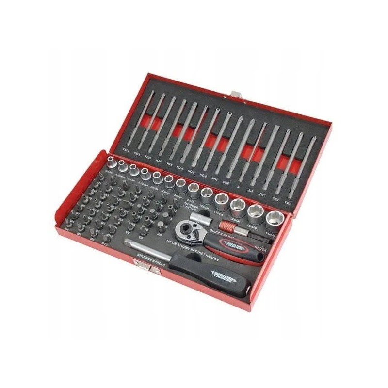 Bity nasadki w walizce zestaw bitów mini grzechotka