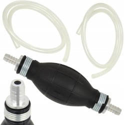 Ręczna pompka do paliwa 8mm wężyki 2x1m gruszka