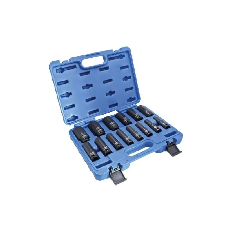 Nasadki udarowe 12-kąt. gear lock 1 2 - kpl 14 sztuk