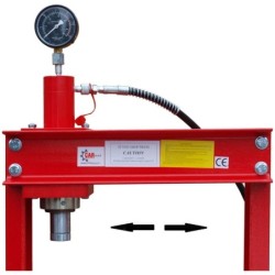 Prasa 20t - hydrauliczno pneumatyczna manometr