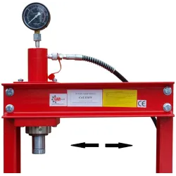 Prasa 20t - hydrauliczno pneumatyczna manometr