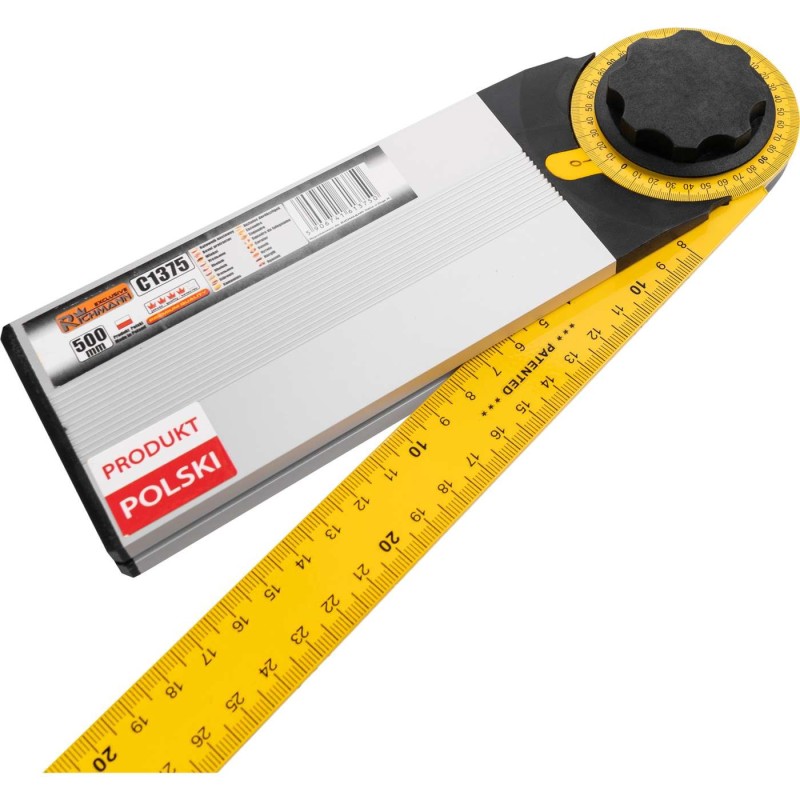 Kątownik kątomierz stolarski nastawny 500mm polski