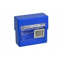 Numeratory litery znaczniki literowe 5mm kpl 27szt