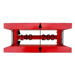 Prasa 20t - hydrauliczno pneumatyczna manometr