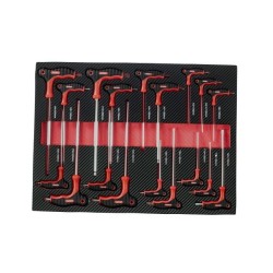 Wózek narzędziowy z zestawem 257 narzędzi (6 zestawów szufladowych