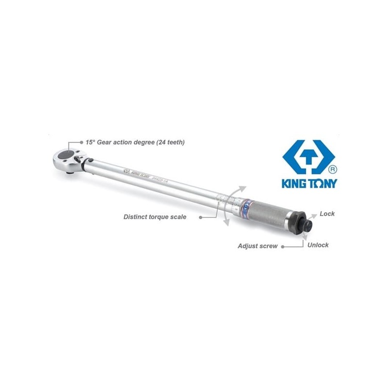 Klucz dynamometryczny 1 2 70 - 340 nm king tony