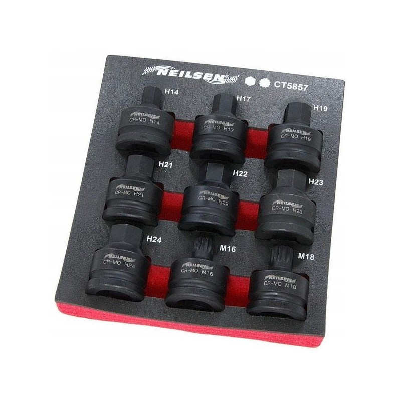 Zestaw kluczy imbus 3 4 h14-h24 spline xzn m16-m18