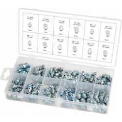 Kalamitki smarowniczki calowe metryczne 130 el