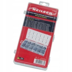 Kalamitki smarowniczki calowe metryczne 130 el