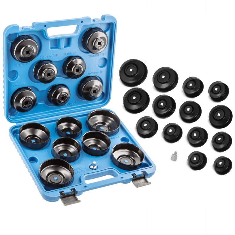 Zestaw klucze nasadowe do filtrów oleju nasadki 14