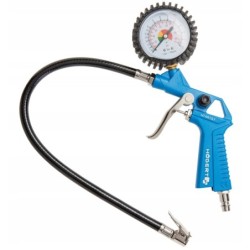 Pistolet do pompowania 450 mm z manometrem hogert