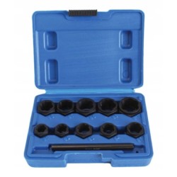 Low-profile sockets for machined damaged screws 9-19mm