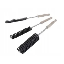 Flexible cylinder honing brush set