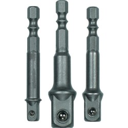 Adaptery do wiertarek i nasadek 3 szt