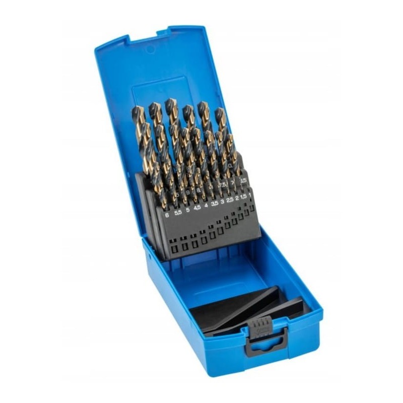 Zestaw wierteł do metalu 1-13mm 25el