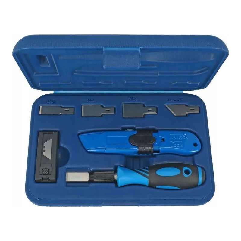 Skrobak do uszczelek nóż klingi duży zestaw kaseta