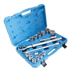 Zestaw kluczy nasadowych w walizce 16 el. 3/4 tir