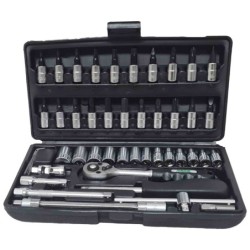 Honiton zestaw kluczy 46 elementów 1/4" walizka narzędziowa