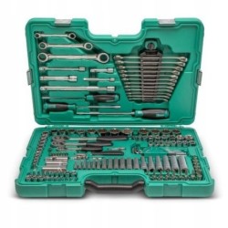 Zestaw kluczy nasadowych 150 el 1/4' 3/8' 1/2' sata w walizce