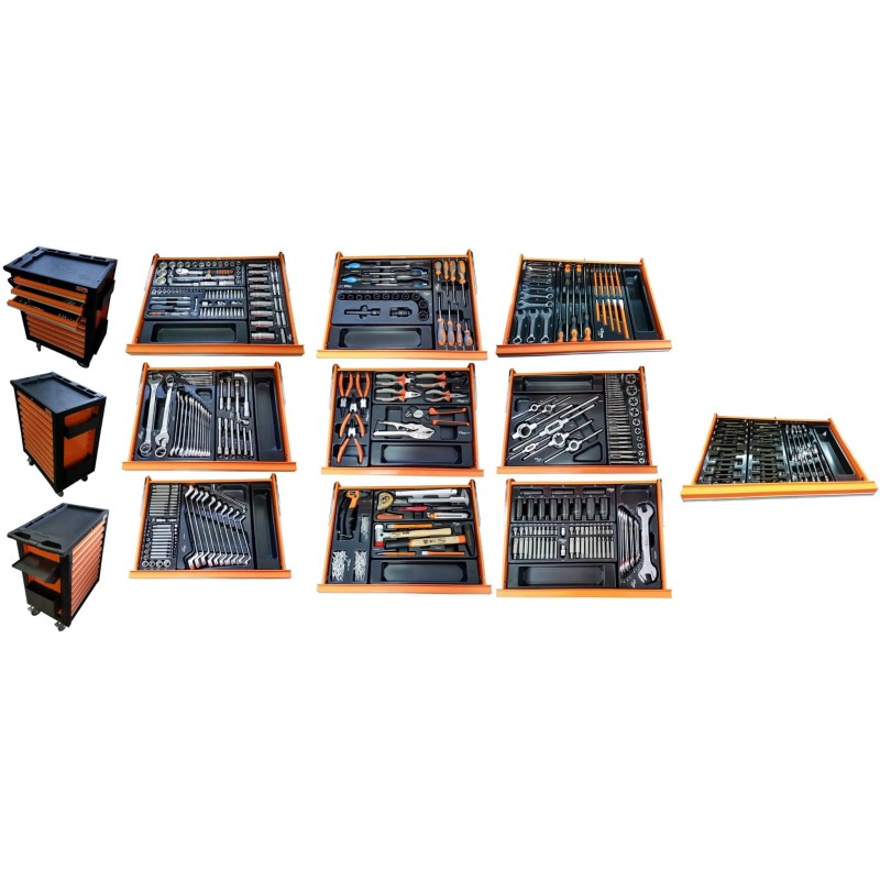 Wózek warsztatowy 570 el 10 szuflad corona