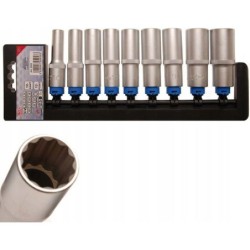 Zestaw nasadek 12 kąt 10-24mm długie