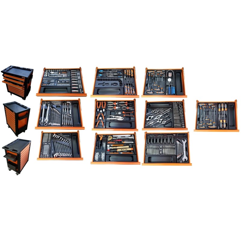 Wózek warsztatowy 535 el 10 szuflad corona