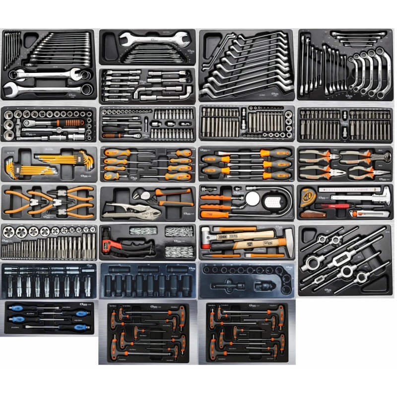 Zestaw wkładek wyposażenie wózek narzędziowy 573 EL 27 wkładek Corona Richmann