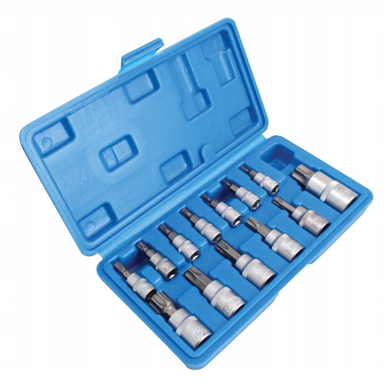 Klucze nasadowe nasadki torx t8-t70 1 4 3 8 1 2 zestaw