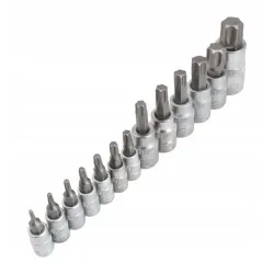 Klucze nasadowe nasadki torx t8-t70 1/4 3/8 1/2 zestaw