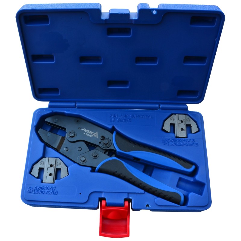 Zaciskarka praska konektorów tulejek kabli asta