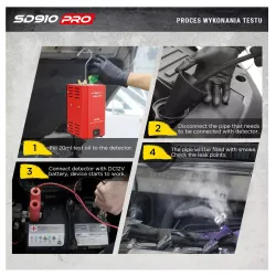 Generator dymu tester szczelności silnika rur węży