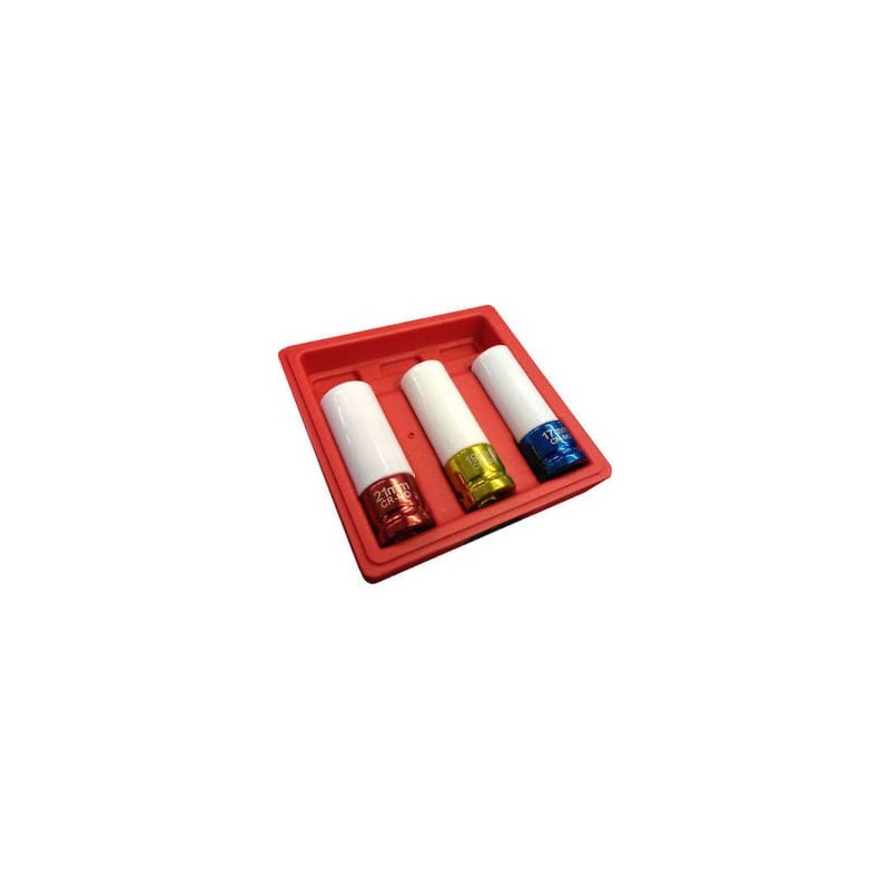 Zestaw nasadki udarowe alufelg alu felg 17 19 21mm