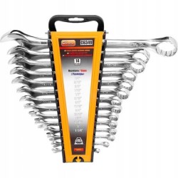 Klucze płasko oczkowe calowe 1/4-1-1/4 14 el