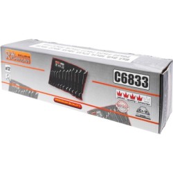 Zestaw kluczy klucze oczkowe gięte płachta 6-32mm c6833