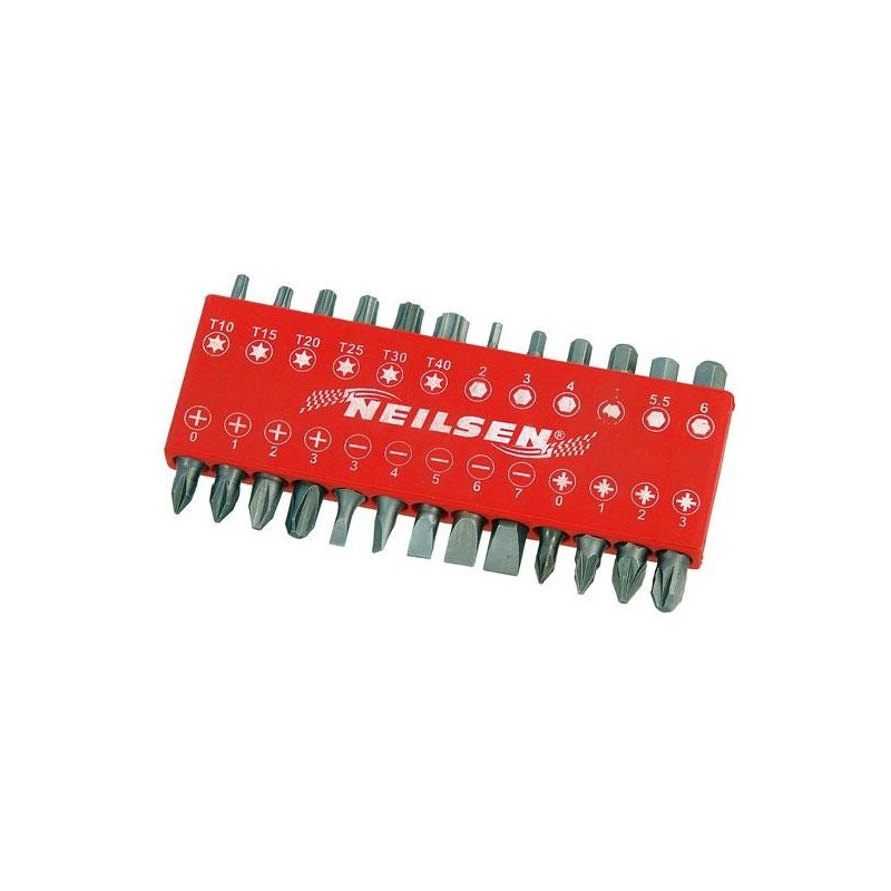 ZESTAW BITÓW DO WKRĘTARKI 25 SZT. 6mm NEILSEN