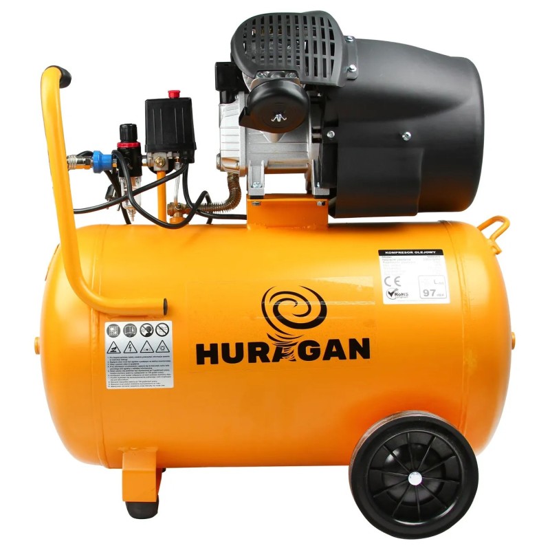 Kompresor olejowy huragan 100l 10bar 530l/min