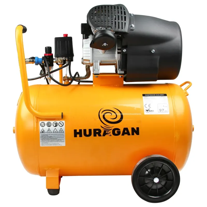 Kompresor olejowy huragan 100l 10bar 530l/min
