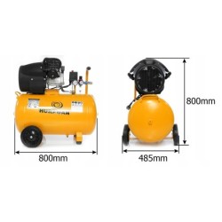 Kompresor olejowy huragan 100l 10bar 530l/min