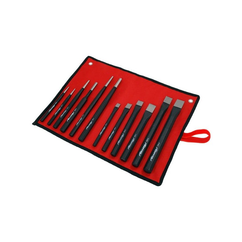 Zestaw wybijaków wybijaki przecinaki punktaki 12szt