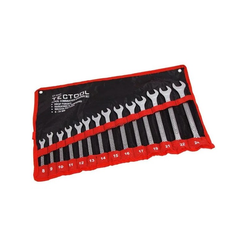 Zestaw kluczy płasko oczkowych 8-24mm neilsen