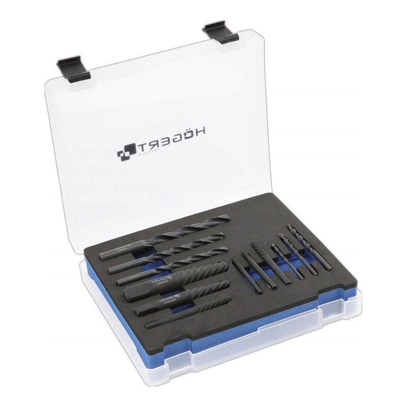 Wykrętaki do śrub wiertła hogert 12 el