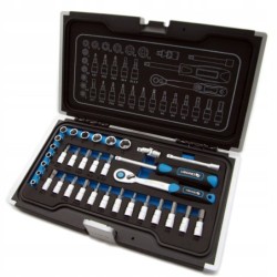 Zestaw narzędzi wkrętakowych w walizce 34el 1/4" hogert