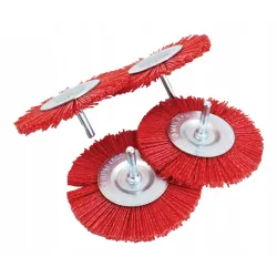 Drill brush nylon disc 100mm 4 pcs satra