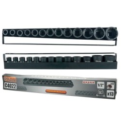 Zestaw nasadek 12 kąt.udar 1/2" 10-30mm