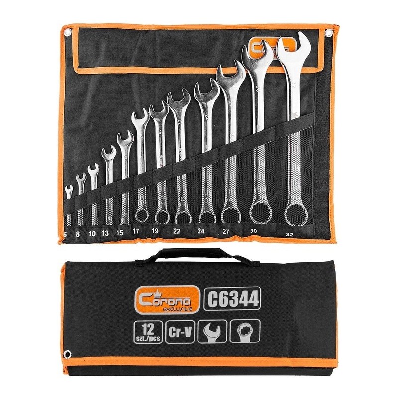 Klucze płasko-oczkowe polerowane c.v.