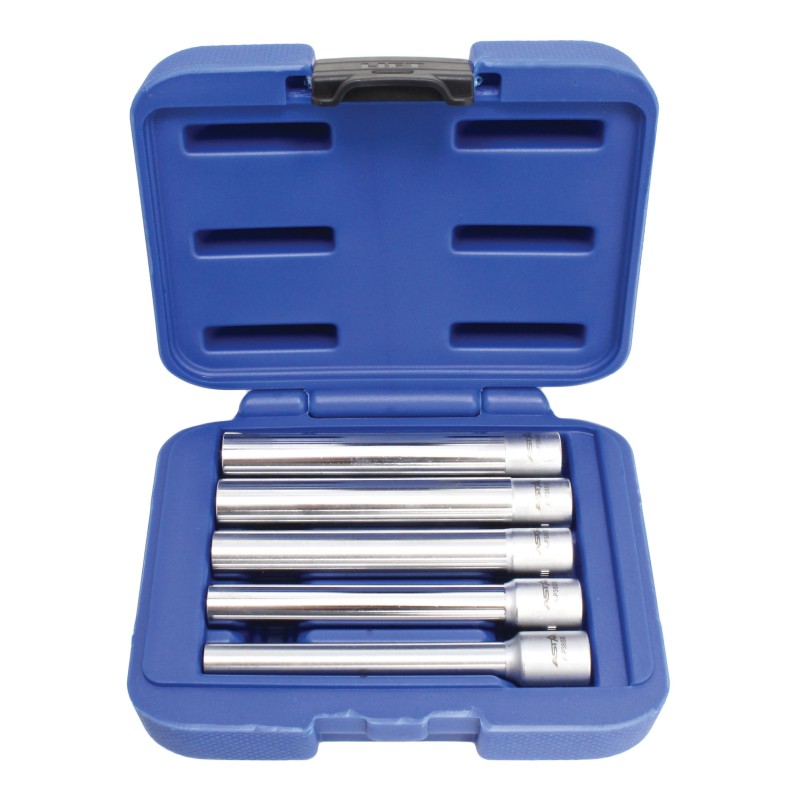 Nasadki klucze do głęboko osadzonych śrub 3 8 8-14mm 5 szt 120mm asta