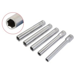 Nasadki klucze do głęboko osadzonych śrub 3/8 8-14mm 5 szt 120mm asta