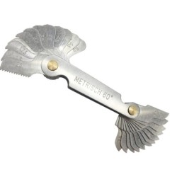 Gwintomierz miernik gwintu wzornik grzebień 24 szt