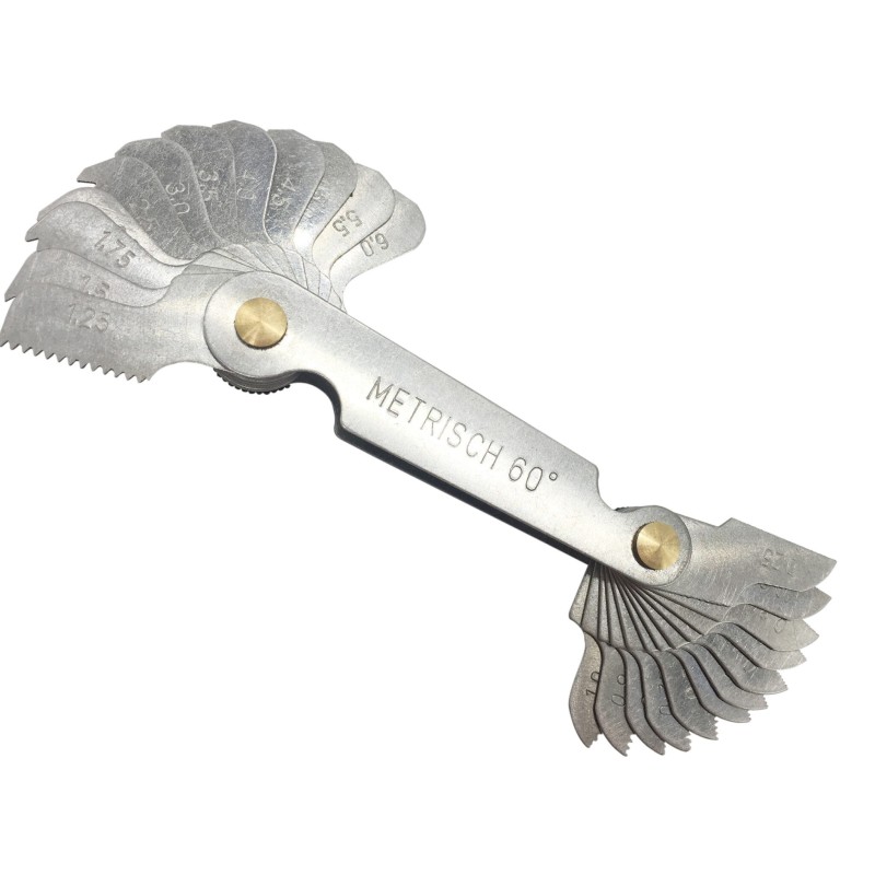 Gwintomierz miernik gwintu wzornik grzebień 24 szt