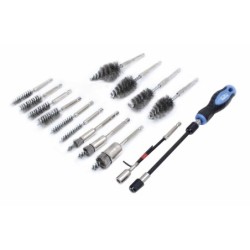 Zestaw szczotek do czyszczenia wtryskiwaczy szklanek tulei głowic świec 429el